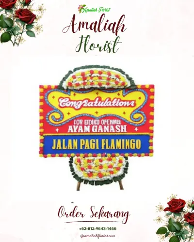 Bunga Papan Congratulation di Bumu Ayu